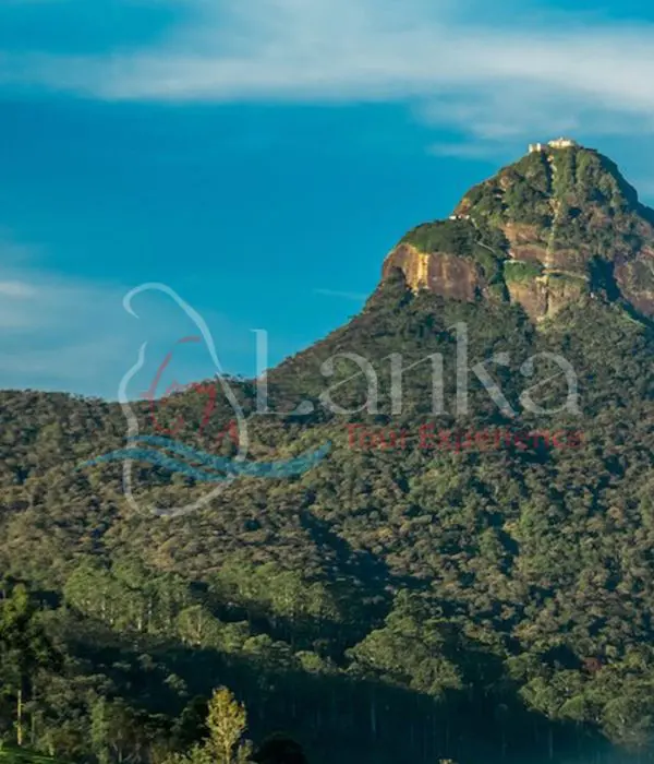 The sacred Sri Pada mountain. Adam's peak in Sri Lanka