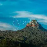 The sacred Sri Pada mountain. Adam's peak in Sri Lanka
