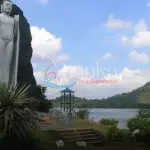 Buddha statue at Giritale Lake
