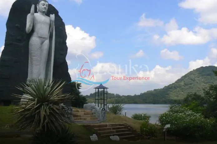 Buddha statue at Giritale Lake