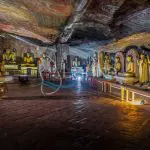 DAMBULLA Interior of Dambulla Golden Temple
