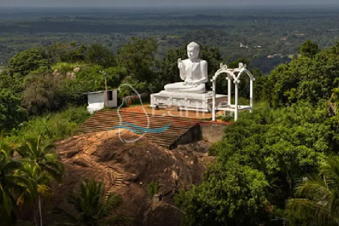 Mihintale,-The-great-Seated Buddha at Mihintale, Anuradhapura