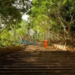 MIHINTALE Stairway at Mihintale Buddhist temple